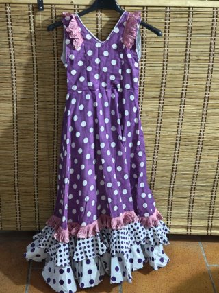Traje de flamenca gitana para 2 año 3años y 8aprox