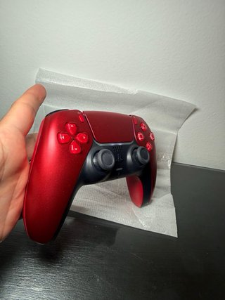 Mando PS5 Rojo Metálico