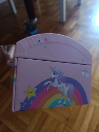 Joyero unicornio rosa nuevo