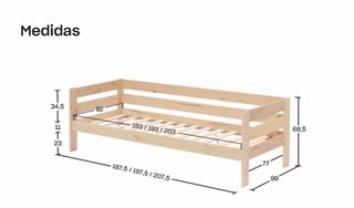 Cama Diván Lufe 90x190