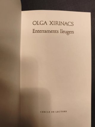 Enterraments lleugers - Olga Xirinacs