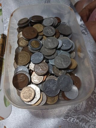 Colección de monedas antiguas