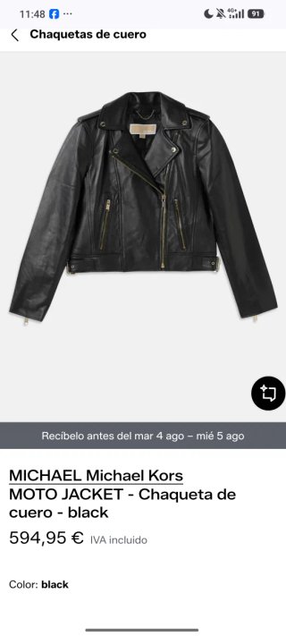Chaqueta Michael Kors Talla L
