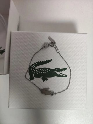 Pulsera Lacoste Cocodrilo Plata