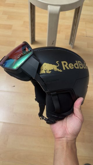 Casco Salomon Drive Pro ,lentes es muy nuevo