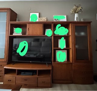 Mueble de salón de madera