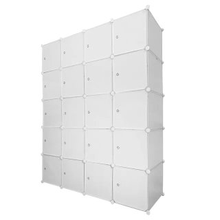 Armario Vestidor 20 Cubos/Puertas Blanco NUEVO
