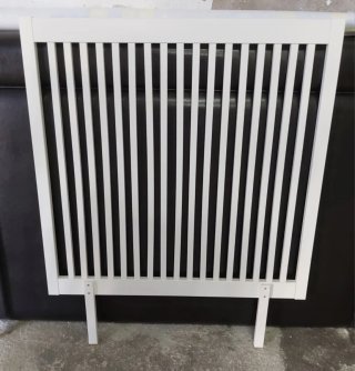 Cabecero de madera blanco Ikea cama de 90 cm.