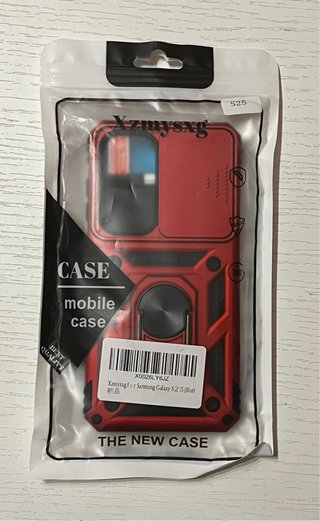 Custodia Rossa per Samsung S25 con Anello