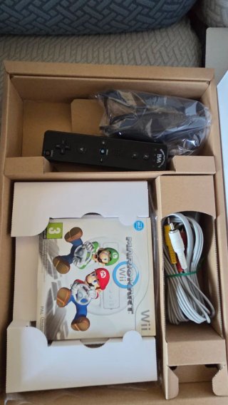 Nintendo Wii Mario Kart Pack Negro