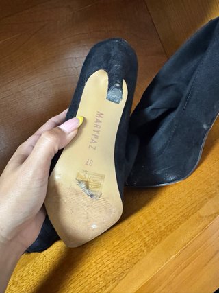 Botas de tacón negras