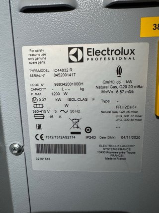 Planchadora Industrial Electrolux Lavandería