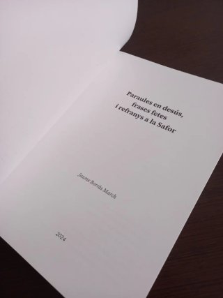 Paraules en desús frases fetes i refranys a la saf