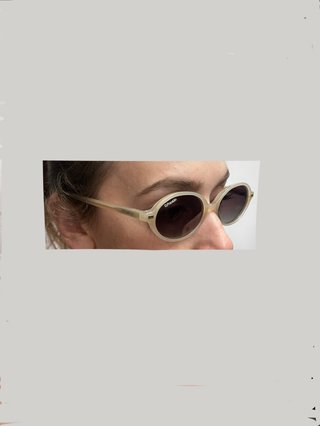 Gafas de sol D.Franklin Ovaladas Beige