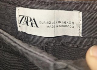 Pantalones Cargo Zara Gris