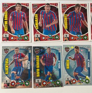 Cromos de fútbol del levante Adrenalyn 2014-15