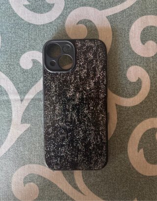 Cover iPhone 15 Glitter Nero