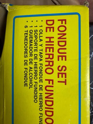 Set Fondue Hierro Fundido