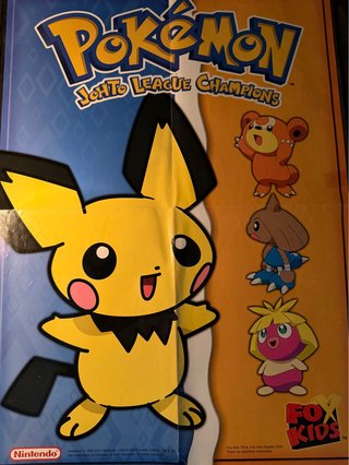 Póster Pokémon Johto League Champions
