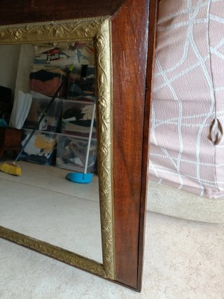 Espejo antiguo madera y dorado