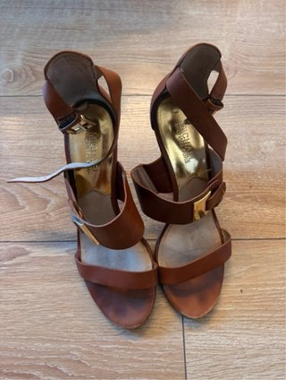 Sandalias Michael Kors Piel Coñac Talla 8.5