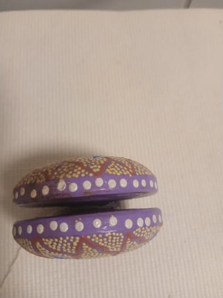 Yo-yo de madera pintado a mano