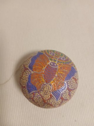 Yo-yo de madera pintado a mano
