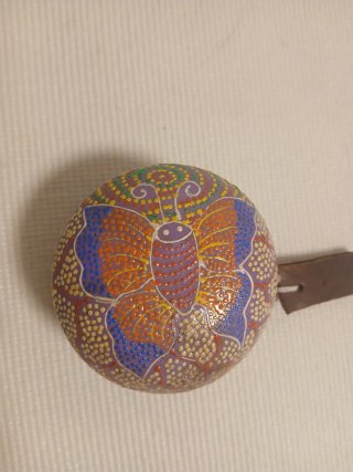 Yo-yo de madera pintado a mano