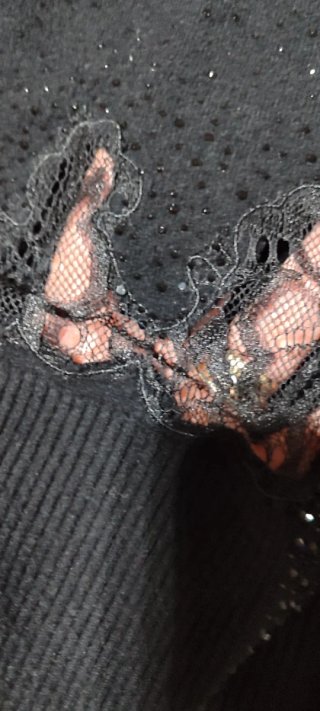 Bolero donna nero con perline