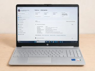 HP Portátil color plata