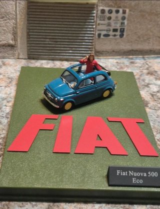 Modellino Fiat Nuova 500 Eco