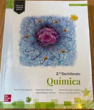 Libro 2 Bachillerato Química. Mc Graw Hill