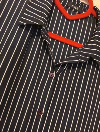 Vestido camisa rayas diplomáticas informal