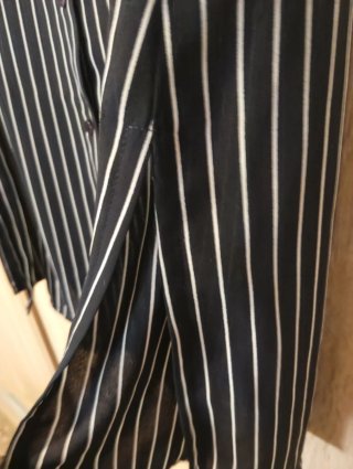 Vestido camisa rayas diplomáticas informal