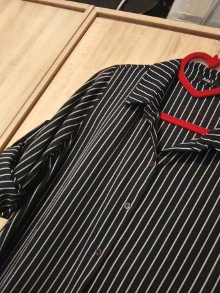 Vestido camisa rayas diplomáticas informal