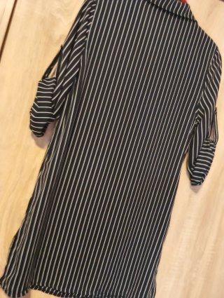 Vestido camisa rayas diplomáticas informal