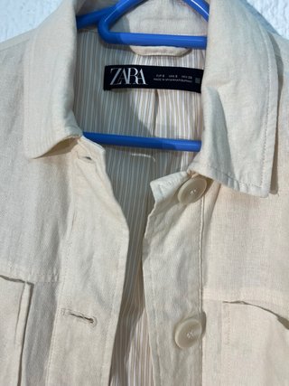 Chaqueta Zara efecto lino S
