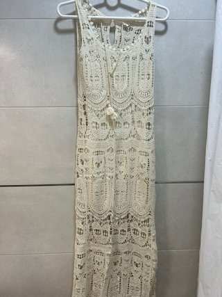 Mono/Vestido Verano Blanco y Marrón y vestido