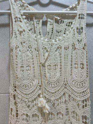 Mono/Vestido Verano Blanco y Marrón y vestido