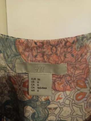 Camisa tirantes H&M multicolor talla M