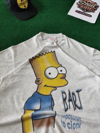 T-shirt Bart Simpson Vintage 90s Hanes XL