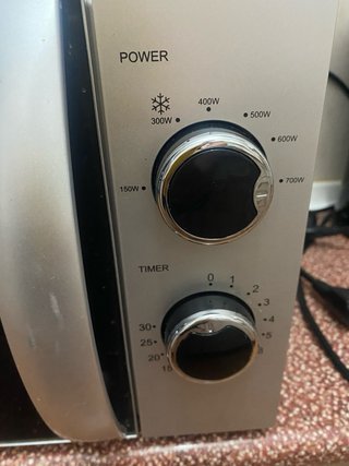 Microondas plateado