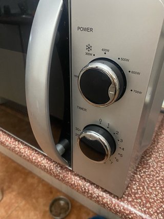 Microondas plateado