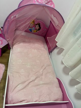 Cama Carroza Princesas Rosa