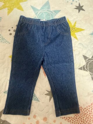 Pantalón vaquero elástico bebe talla 6-9 meses