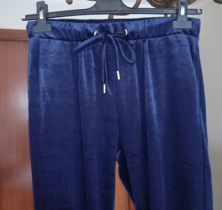 Pantalón Zara Terciopelo Azul