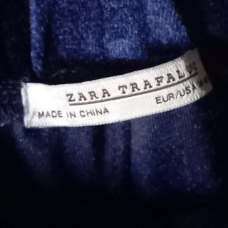 Pantalón Zara Terciopelo Azul