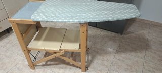 Tabla de planchar de madera plegable