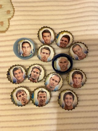 Chapas cromos fútbol