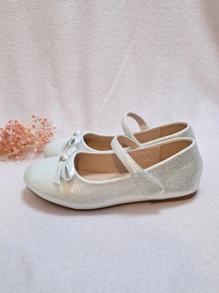 Bailarinas niña talla 34 plateadas